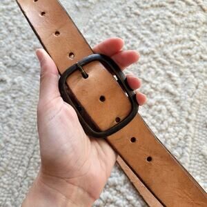 Tan Leather Belt Sz L